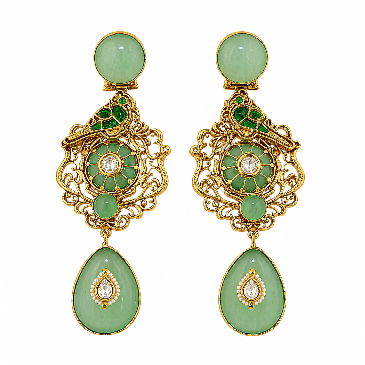 Mayura Mint Royale Earrings (55655)