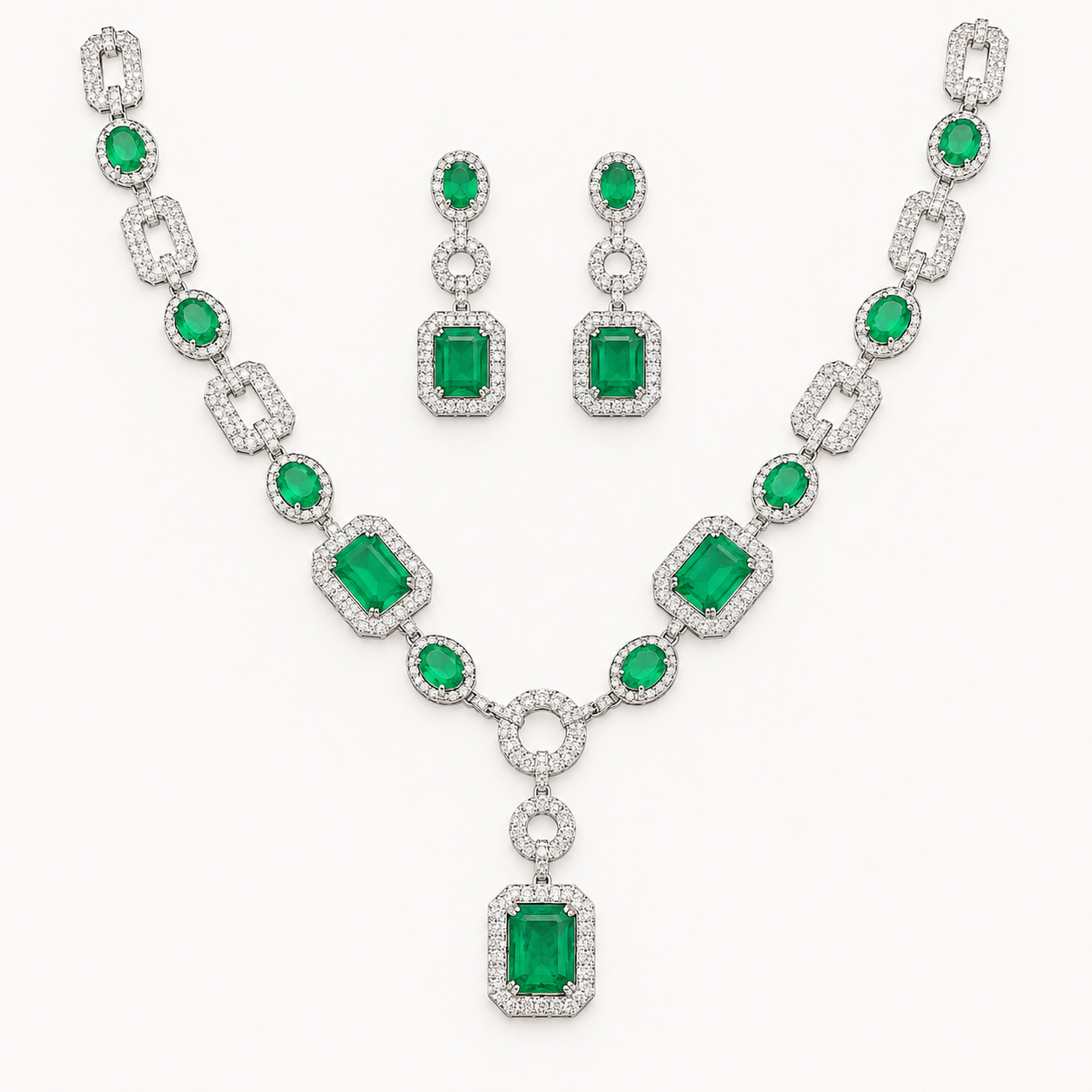 Emerald Royale Necklace Set