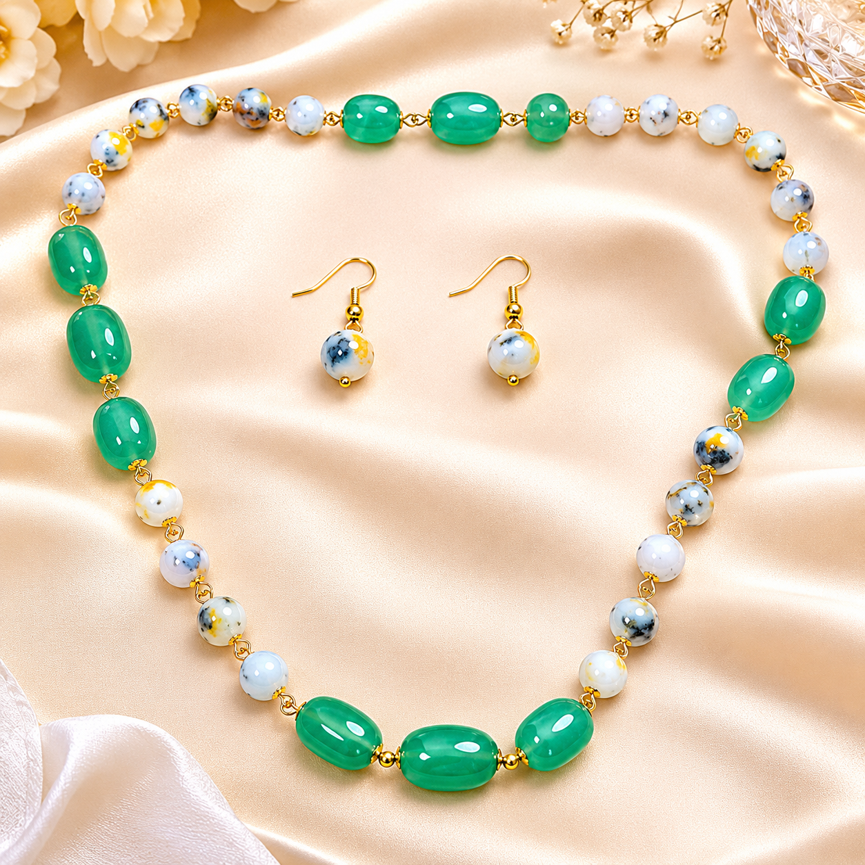 Emerald Mist Necklace Set