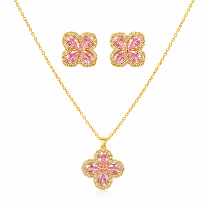 Pink Blossom Pendant Set (56529)