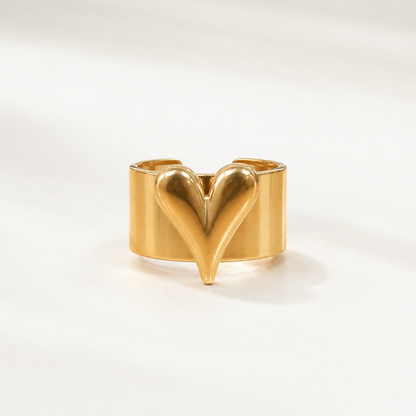 Infinity Heart Statement Ring