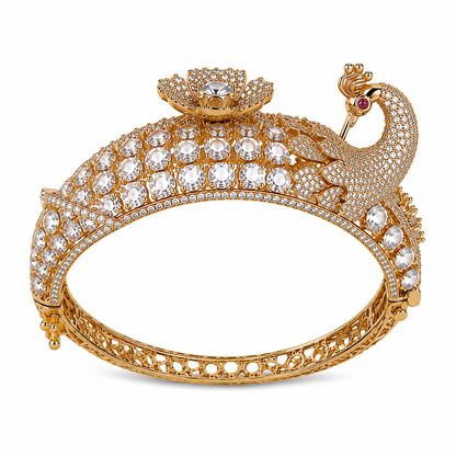 Mayurika Crystal Peacock Kada (56203)