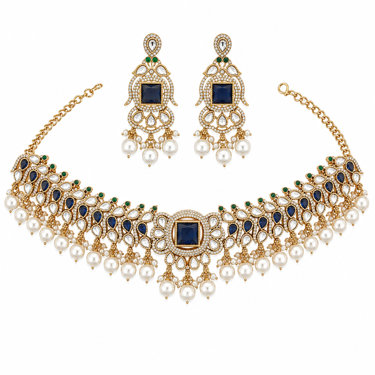 Royal Sapphire Victorian Choker Set (54031)