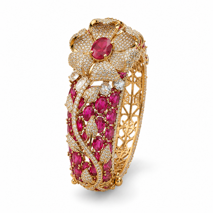 Regal Petals Ruby Bracelet (56198)