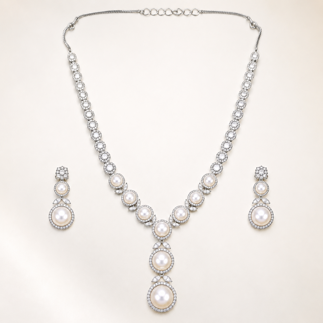 ABHUSHANAM Celestia Pearl Set
