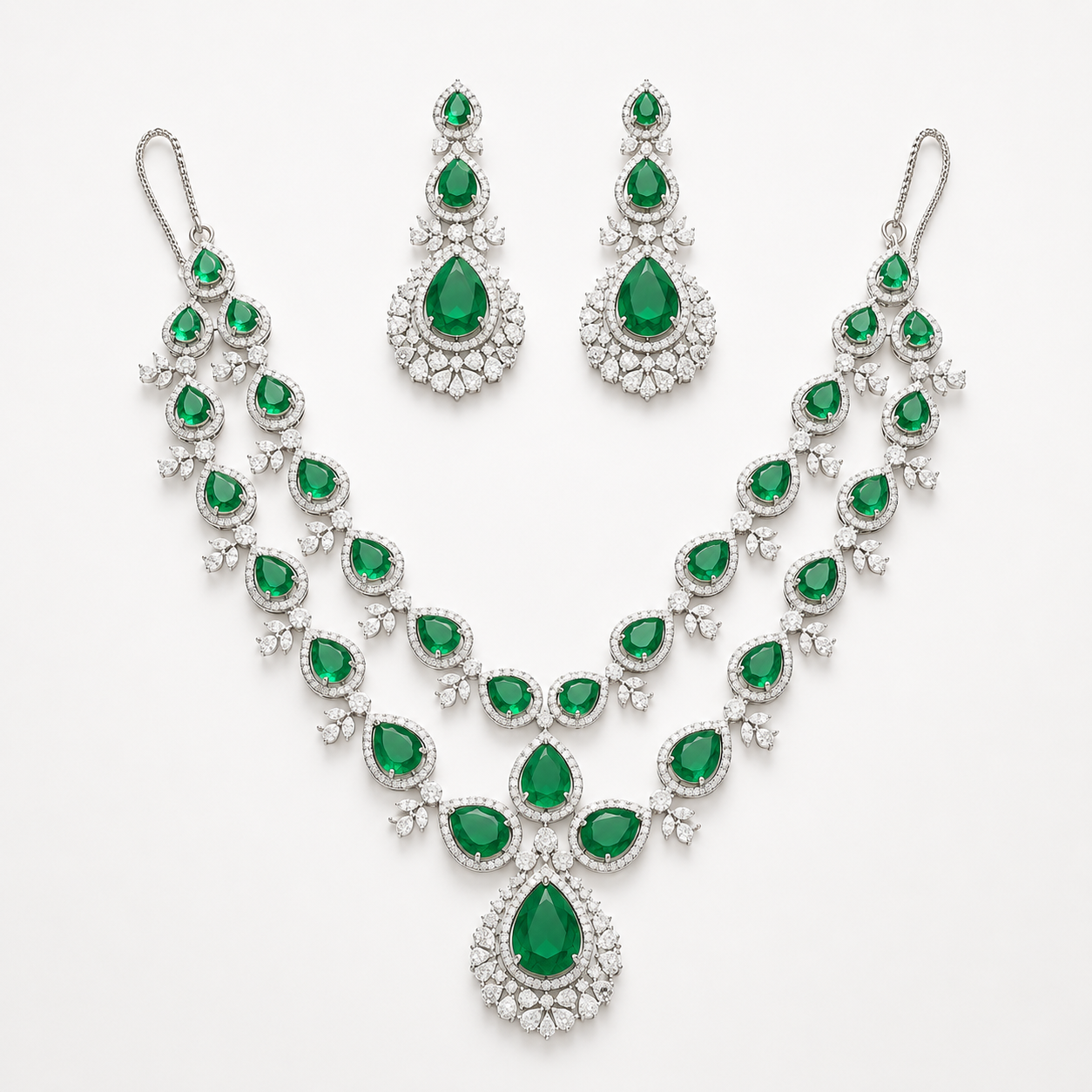 Royal Dewdrop Emerald Set