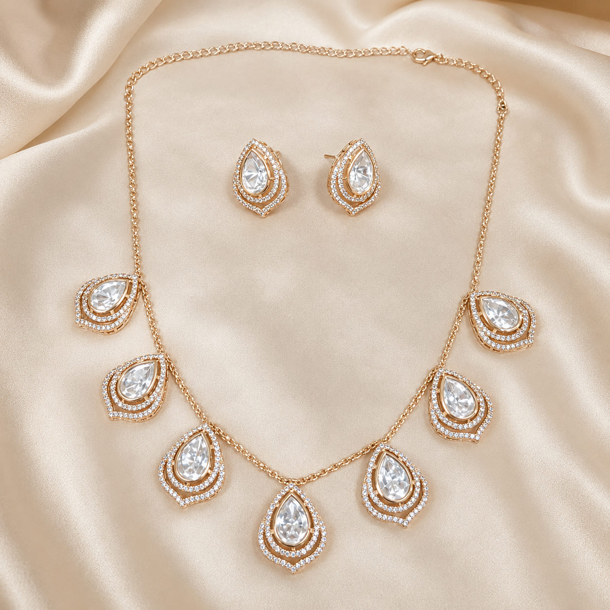 ABHUSHANAM Celeste Crystal Set