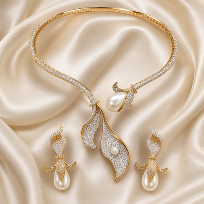 Seraphine Pearl Necklace Set