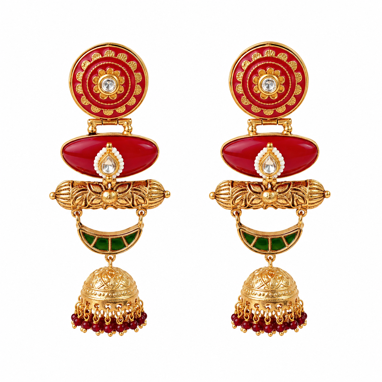 Sindoor Royale Jhumkas (55668)