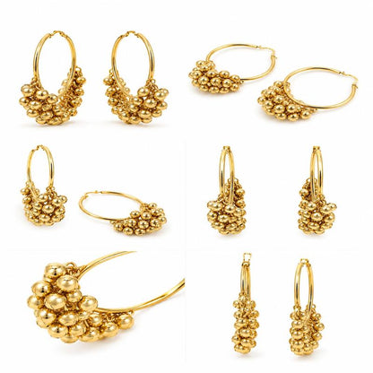 Ghunghroo Halo Hoop Earrings (53452)