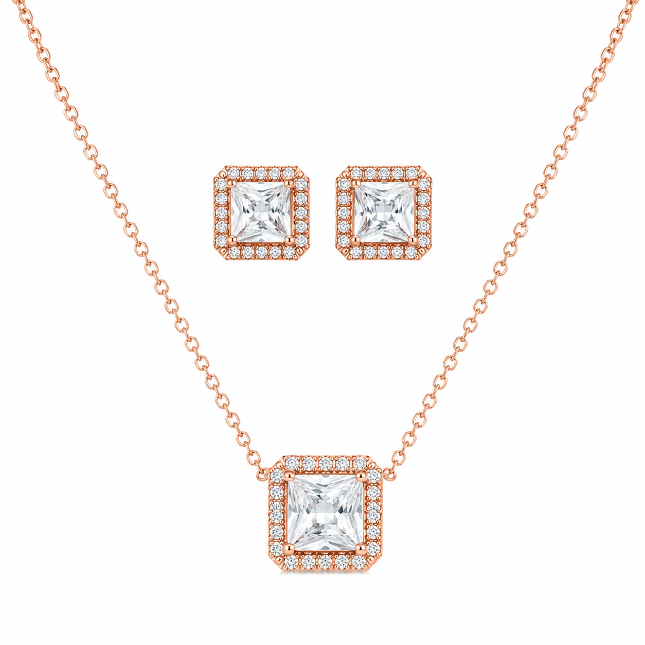 Celeste Square Pendant Set (56535)