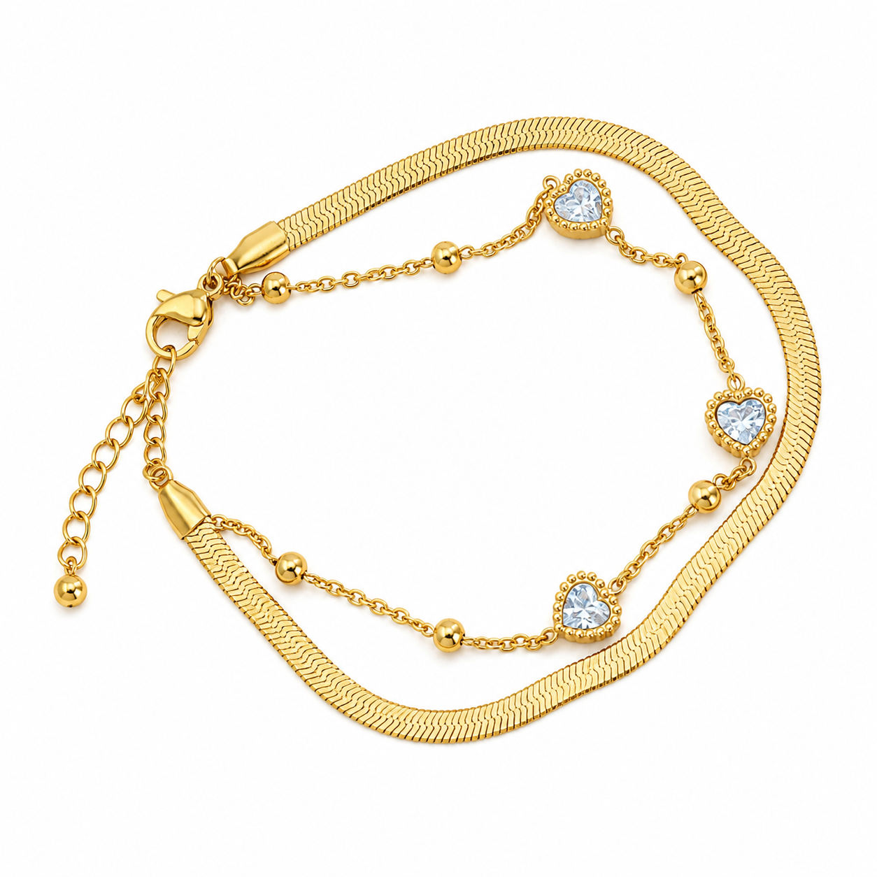 Golden Harmony Heart Bracelet (52234)