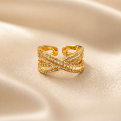 Golden Infinity Crossover Ring