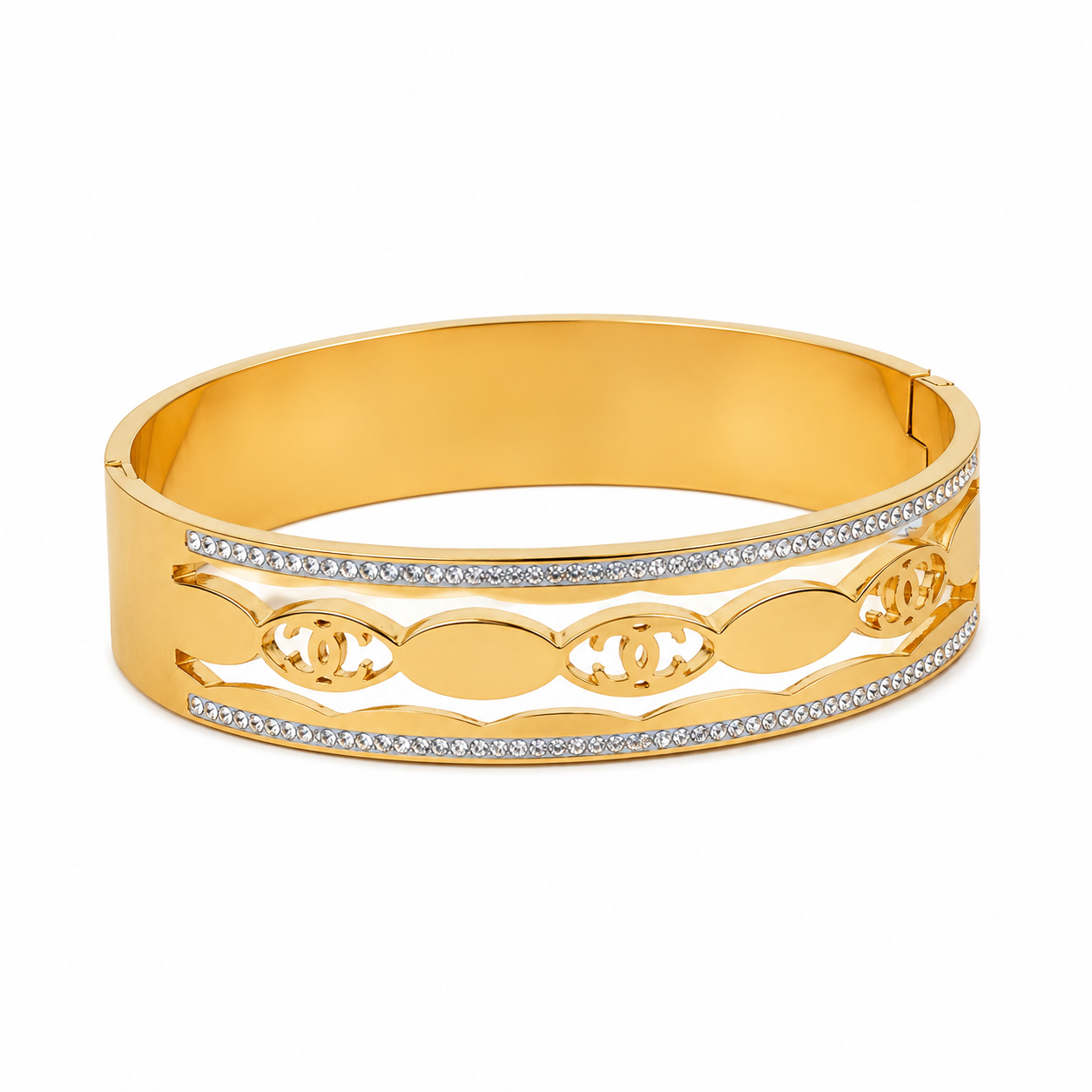 Golden Aura Crystal Bracelet(51889)