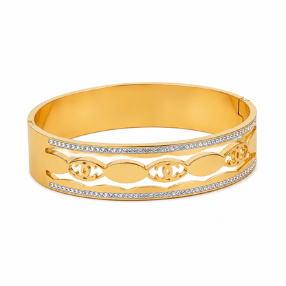 Golden Aura Crystal Bracelet(51889)