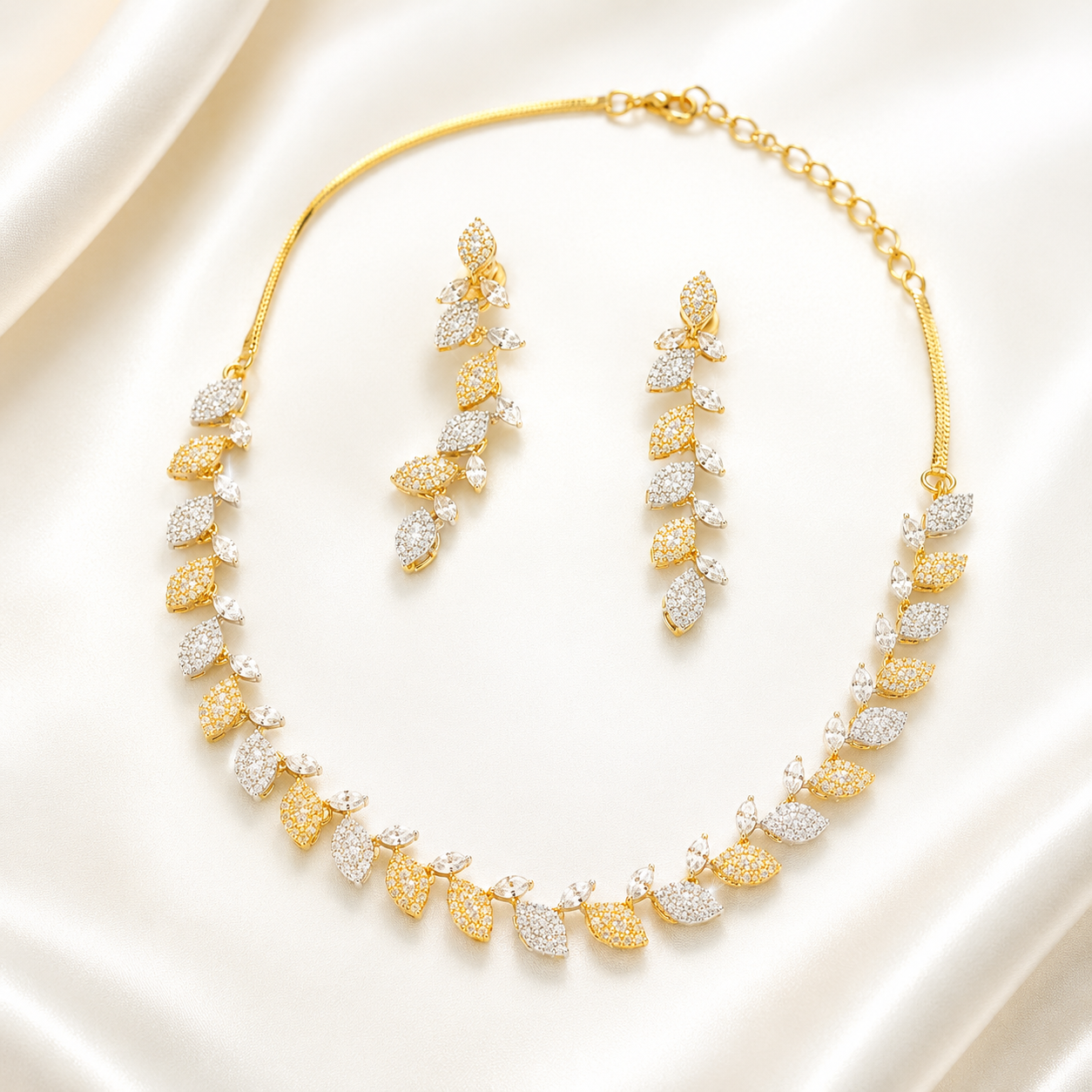 Celestia Leaf Jewellery Set