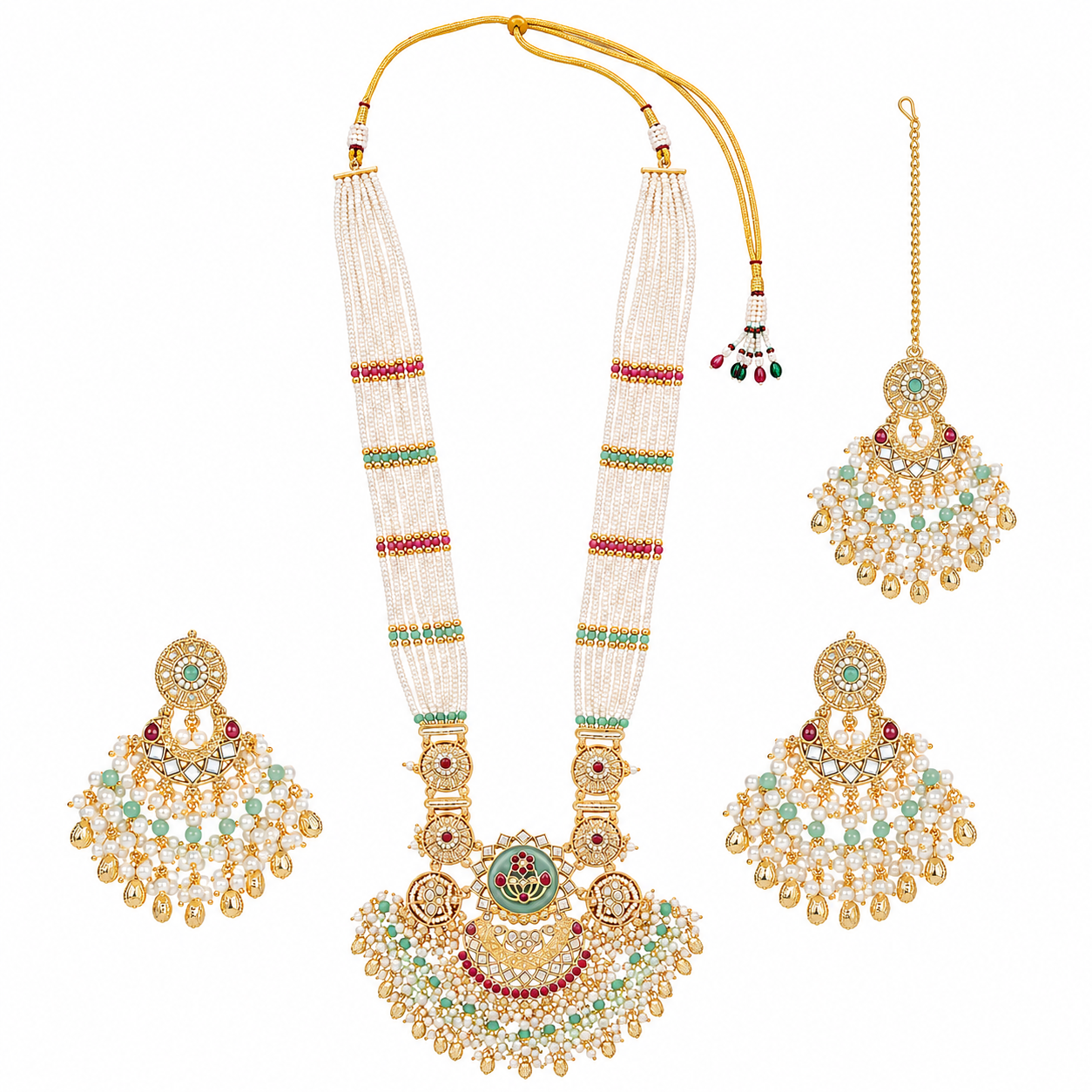 Mint Pearl Maharani Set (51560)