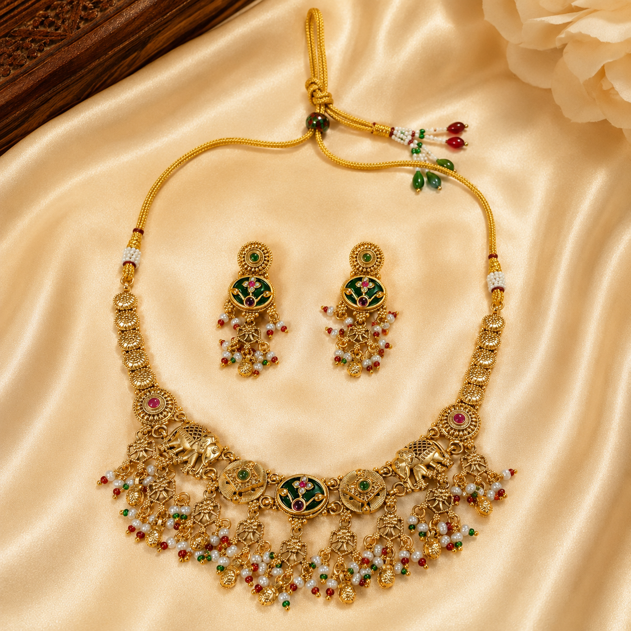 Swarna Gaja Heritage Necklace Set