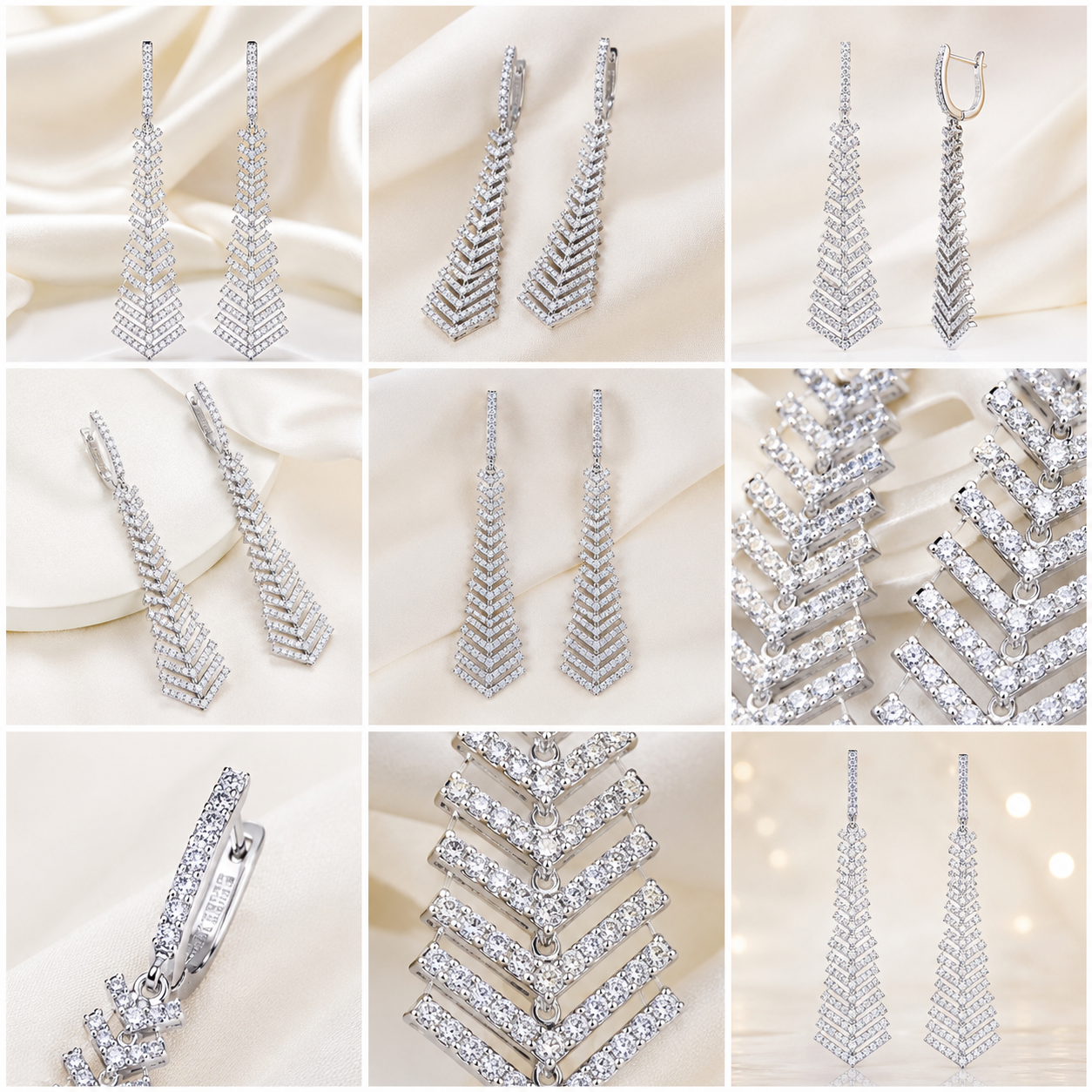 Silver Sparkle Drops