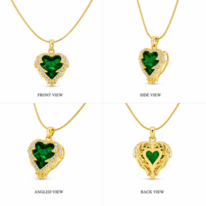 Emerald Heart Royale Pendant (51862)