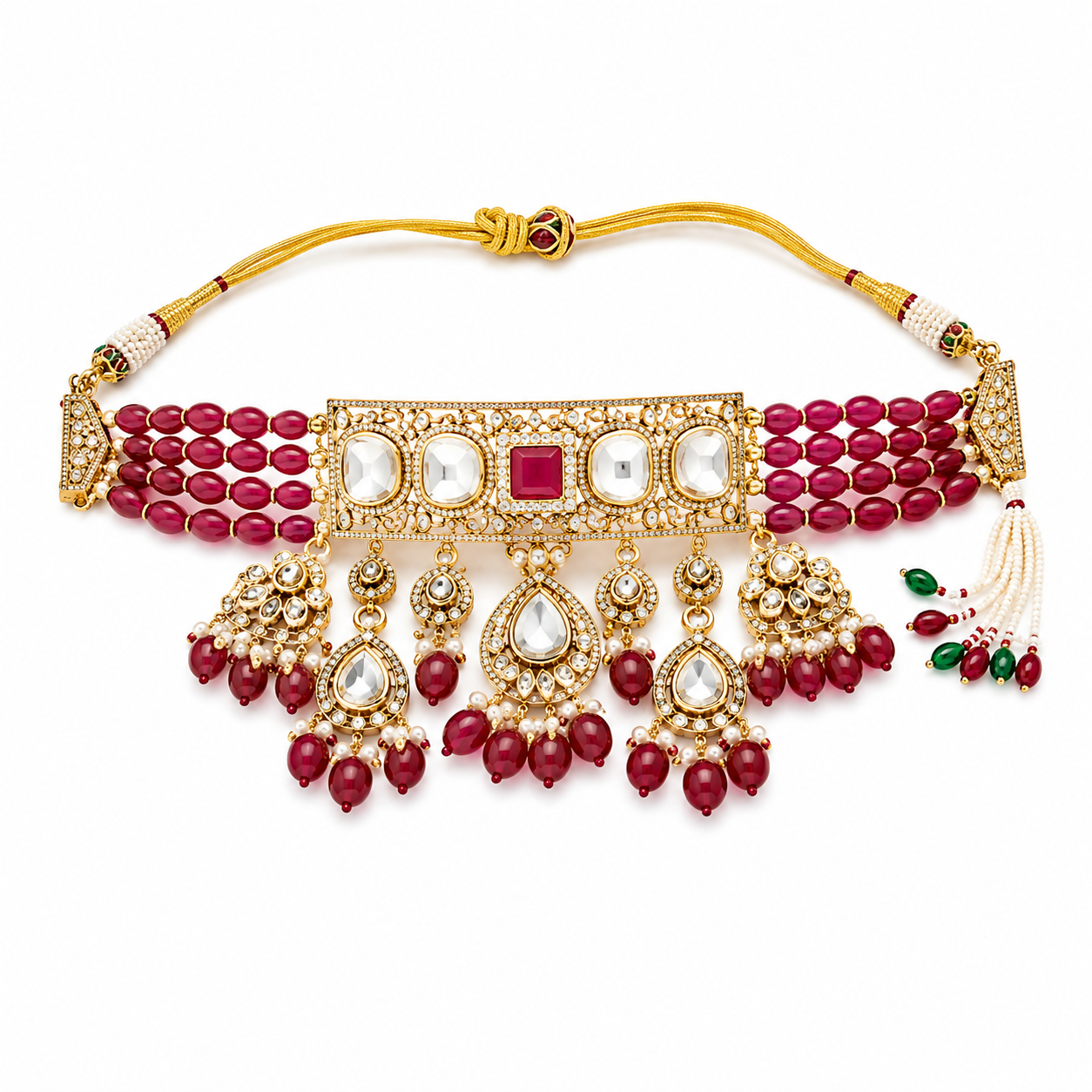 Imperial Ruby Majesty Bridal Set (44587)