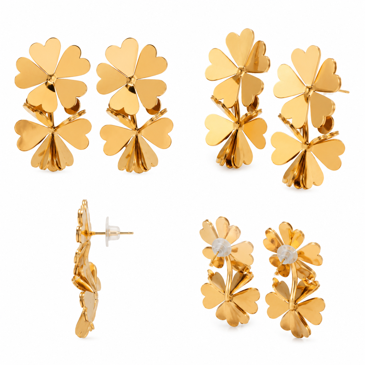 Heart Petal Luxe Earrings (52400)