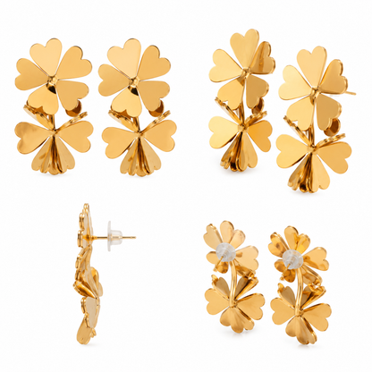 Heart Petal Luxe Earrings (52400)