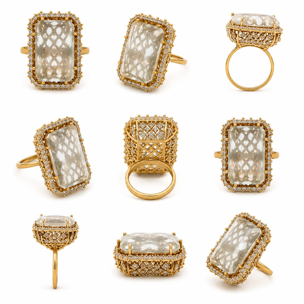 Dynasty Crystal Cocktail Ring (56209)