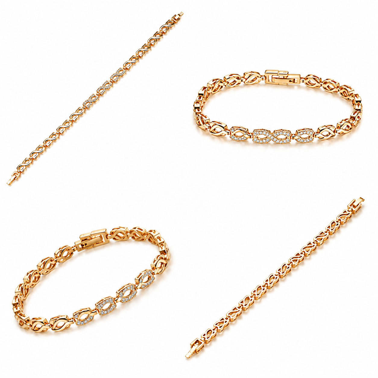 Signature Crystal Link Bracelet (56671)
