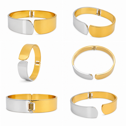 Silver & Gold Symphony Cuff (51889)