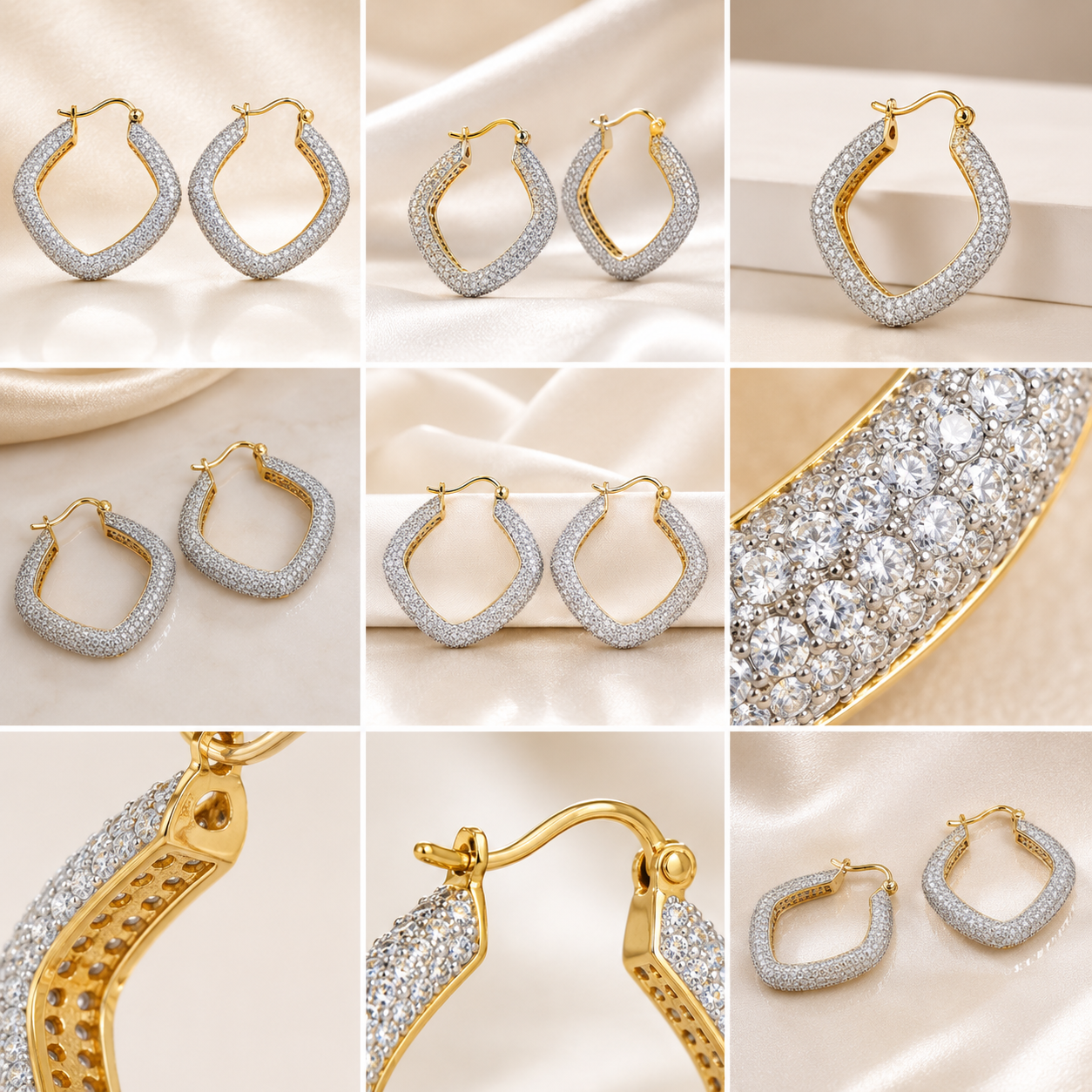 Celeste Curve Hoops