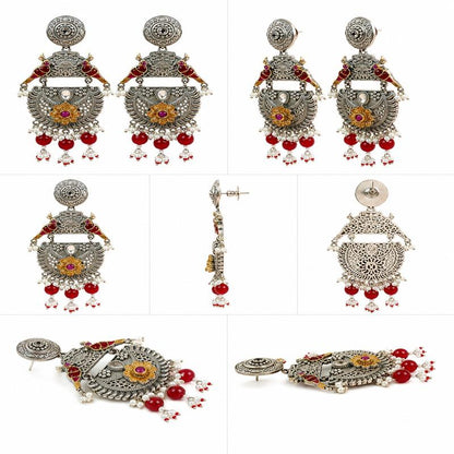 Rajsi Scarlet Sparrow Earrings(53777)