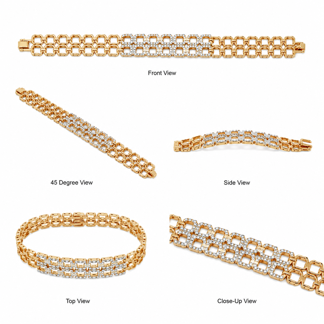 Celestia Crystal Chain Bracelet (56667)