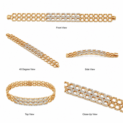 Celestia Crystal Chain Bracelet (56667)