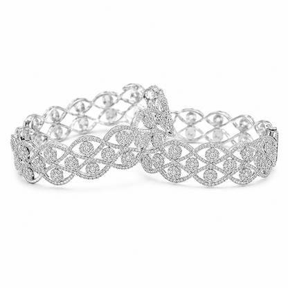 Moonlit Elegance Bangles  (54872)
