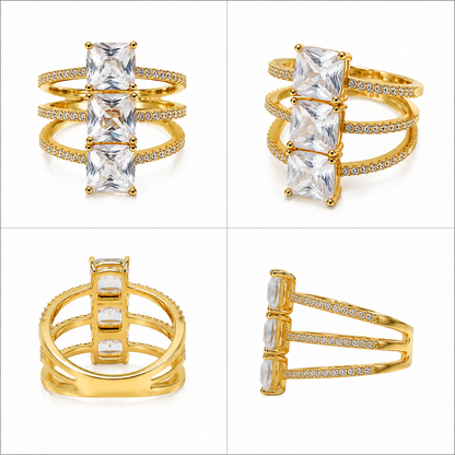 Triple Grace Crystal Ring (55875)