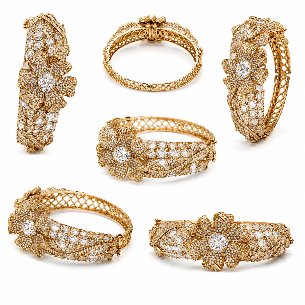 Regal Petals Crystal Bracelet (56200)