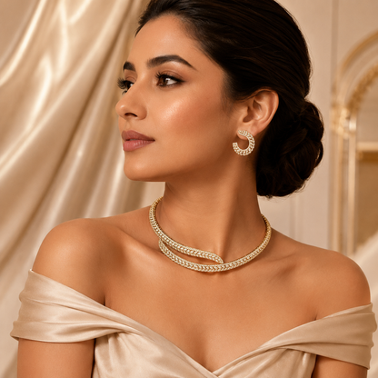 Imperial Wave Necklace Set