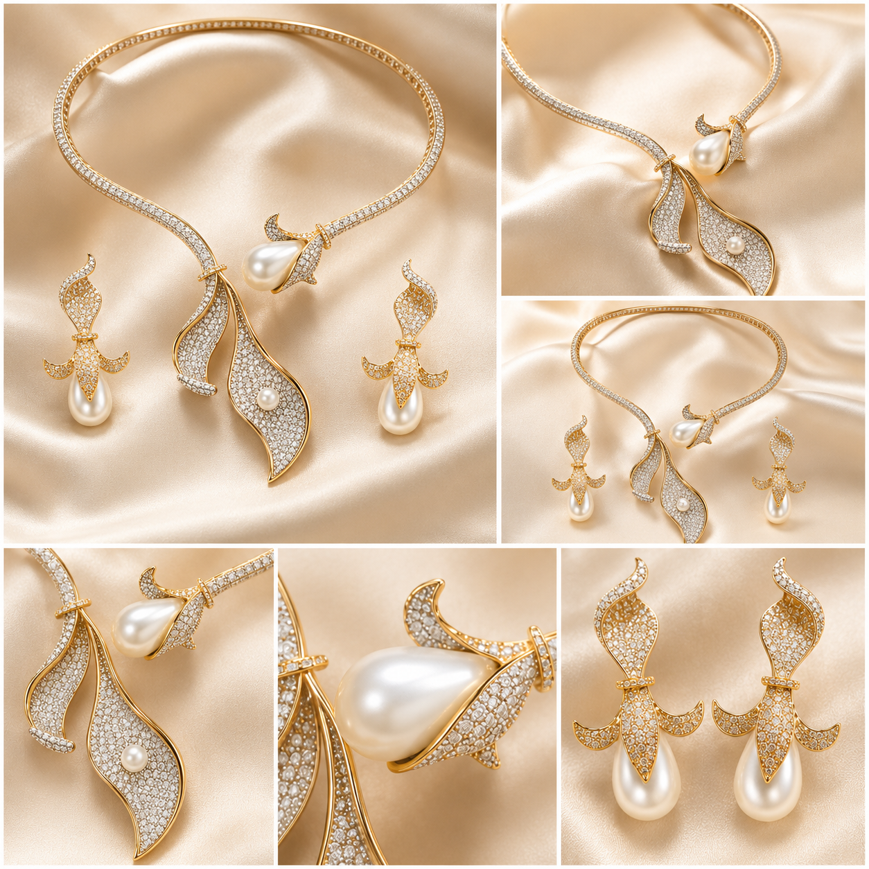 Seraphine Pearl Necklace Set