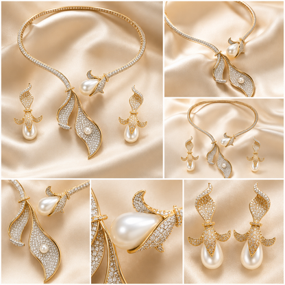 Seraphine Pearl Necklace Set