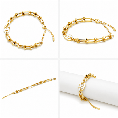 Golden Link Luxe Bracelet (51887)