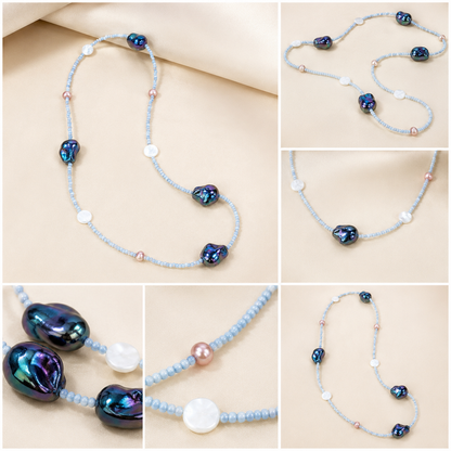 Moonmist Beaded Necklace