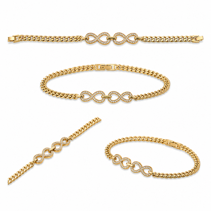 Infinity Link Crystal Bracelet (56671)