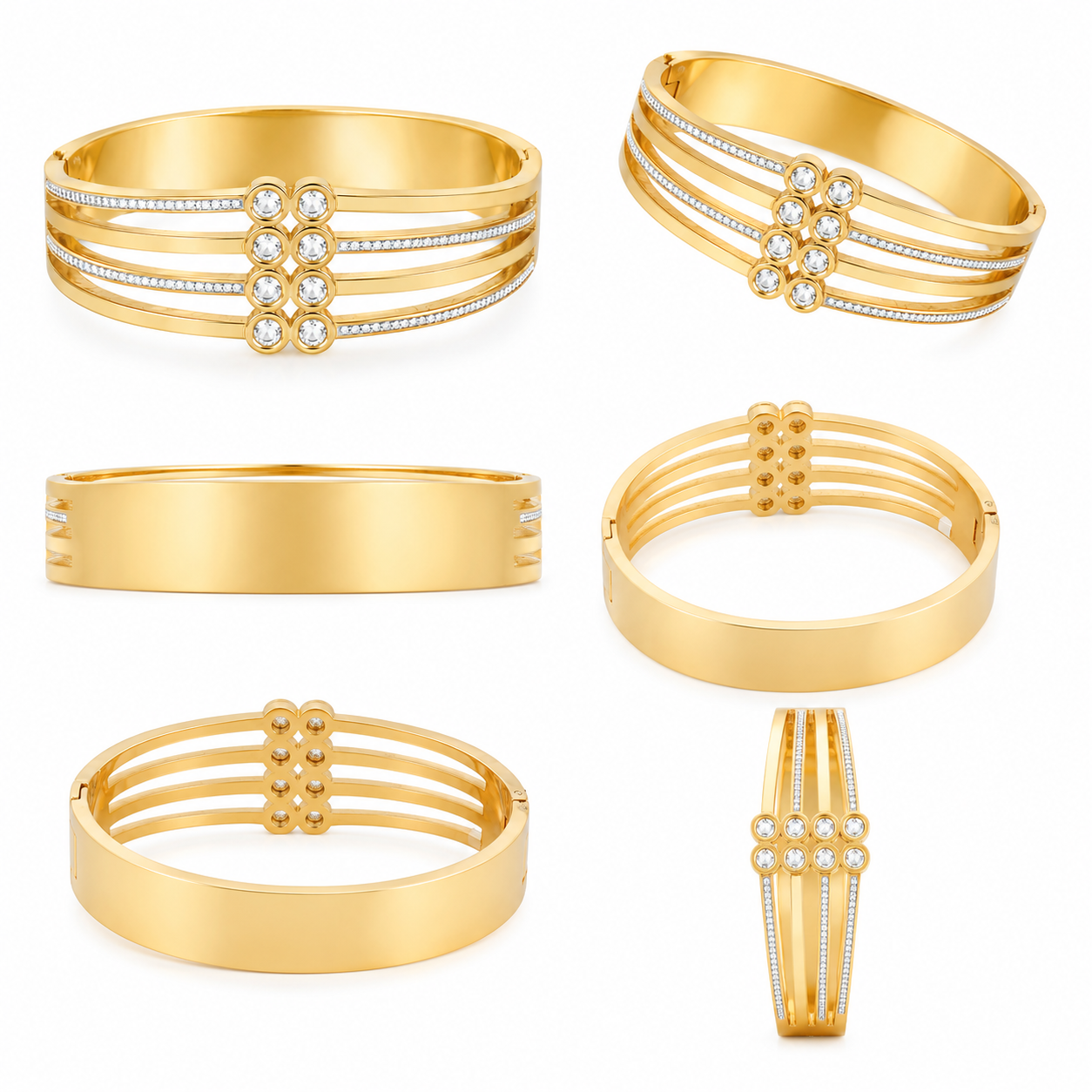 Crystal Harmony Gold Bracelet (51889)