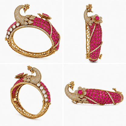 Mayurika Rose Peacock Kada (56201)