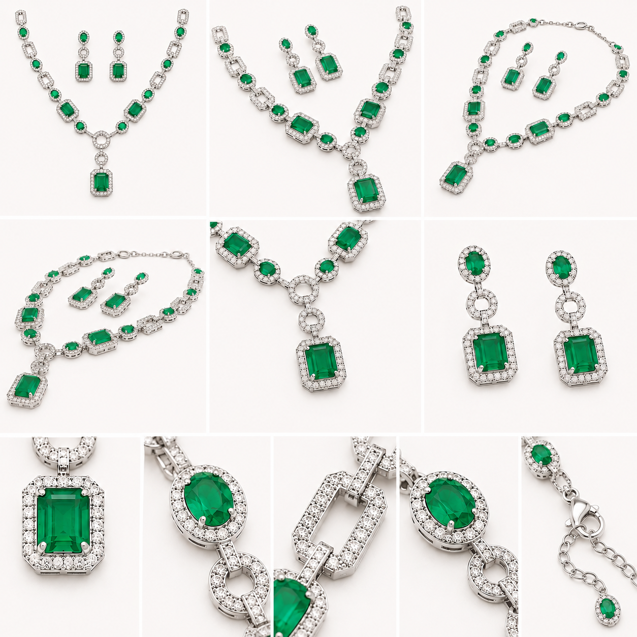 Emerald Royale Necklace Set