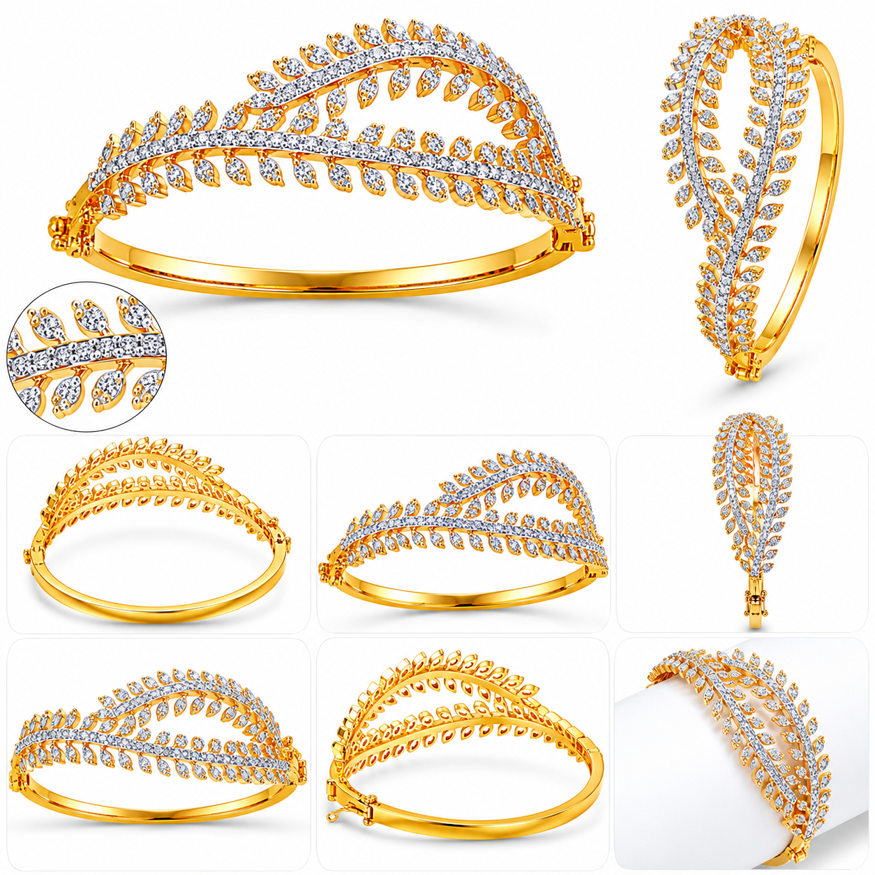 Golden Feather Grace Bracelet (54713)