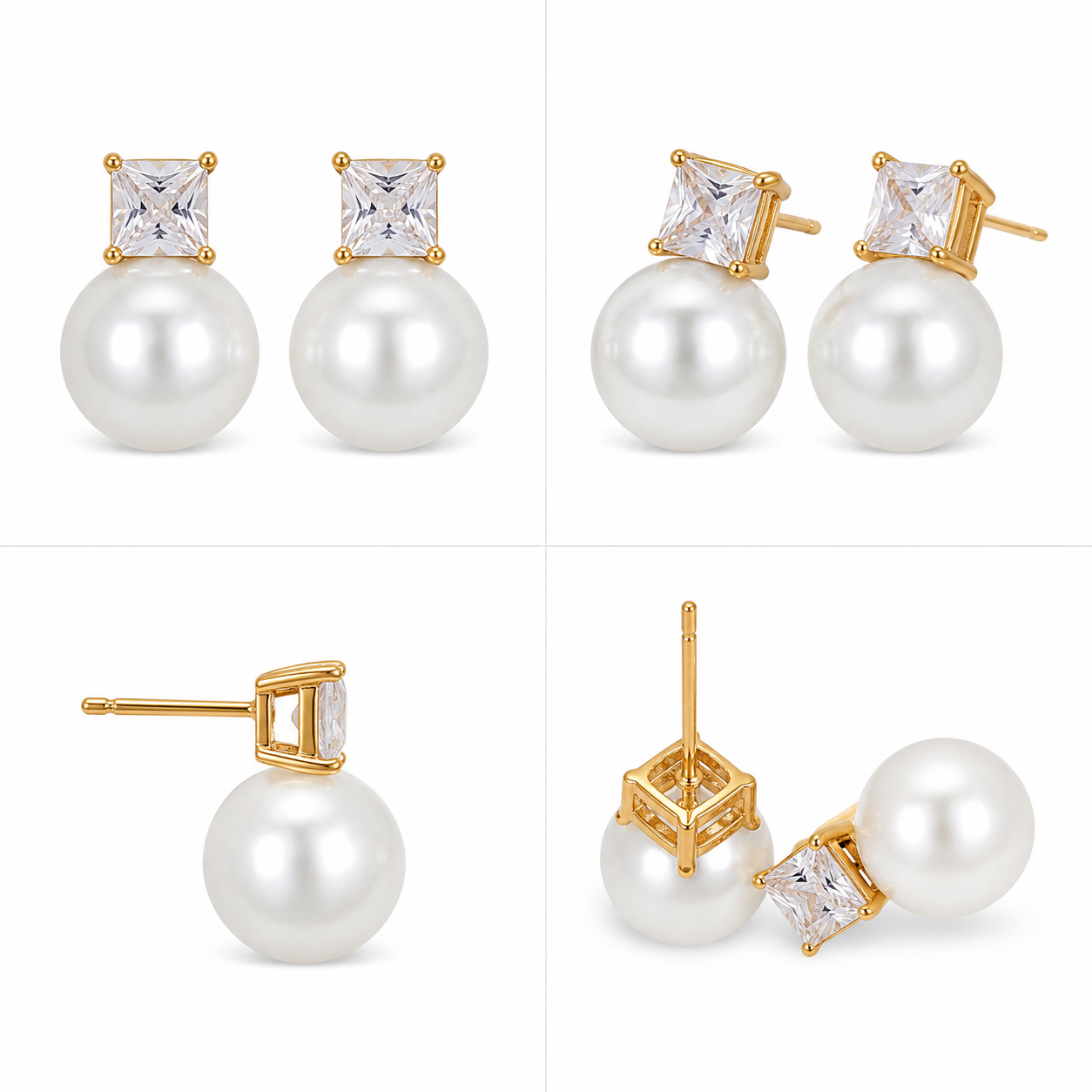 Celestia Pearl Stud Earrings (52413)