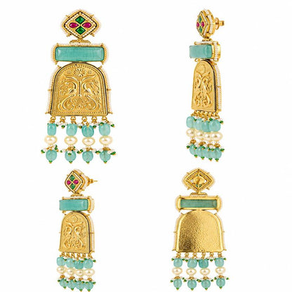 Rajeshwari Mint Earrings (53616)