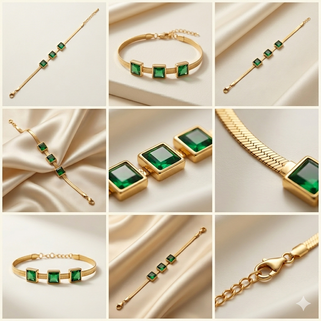 The Emerald Ribbon Bracelet